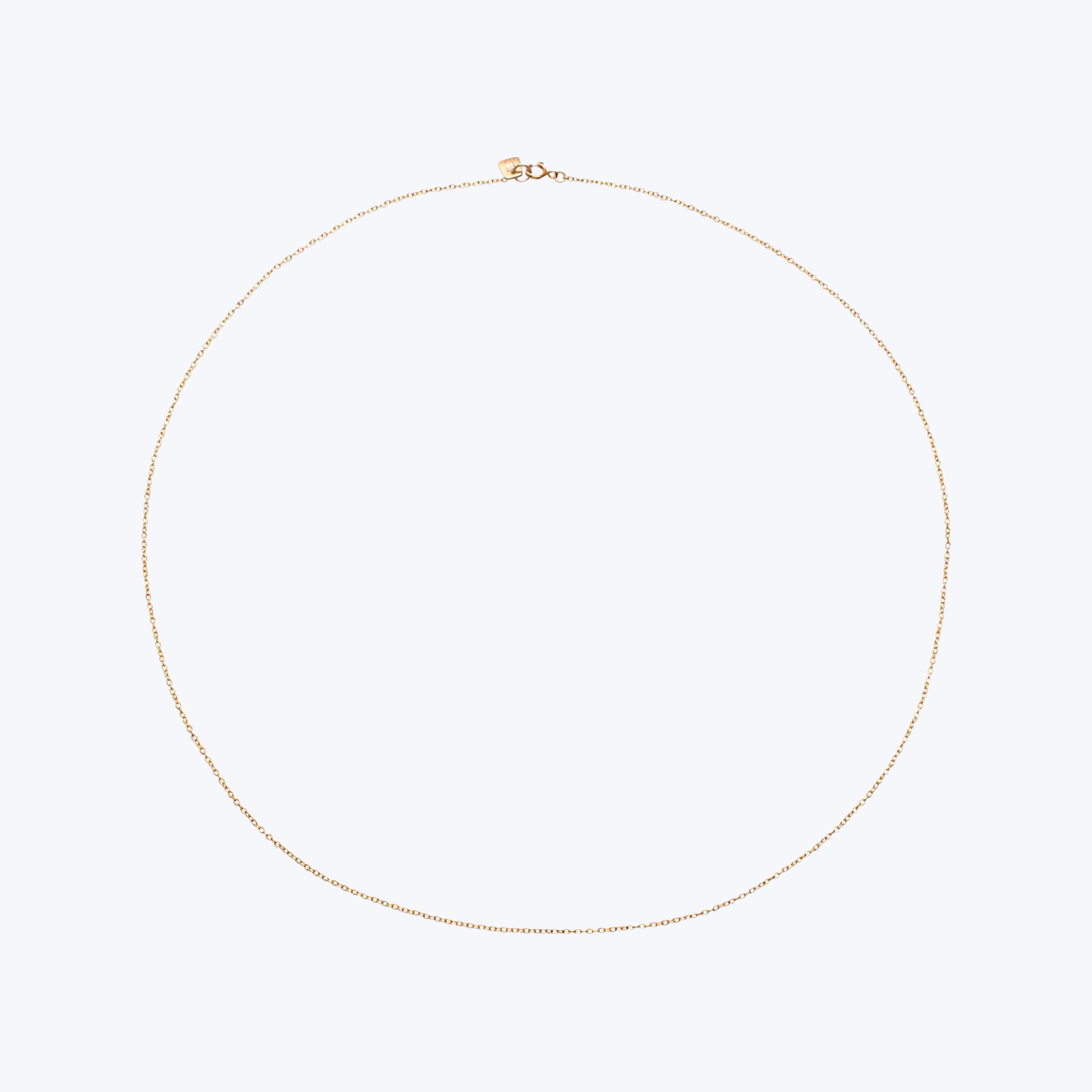 Plain Chain Necklace in 10k Gold - 16"-18"