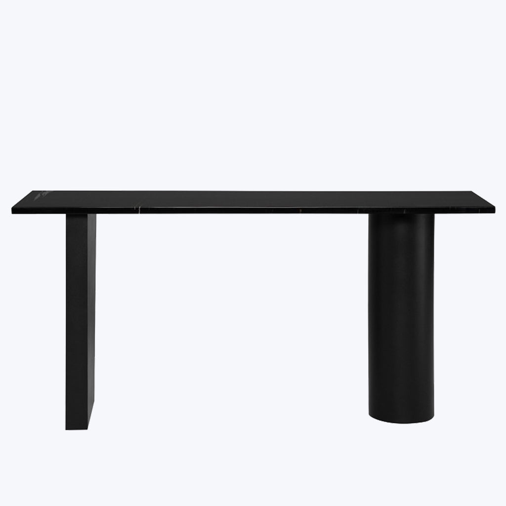 Stories Marble Console Table Black