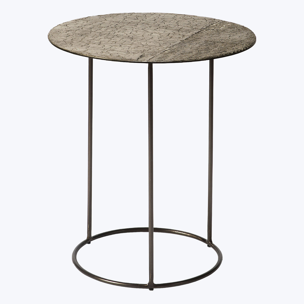 Celeste Side Table 18"W x 20"H / Taupe