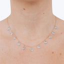 Droplet Briolette Necklace Blue Topaz