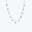 Droplet Briolette Necklace Blue Topaz
