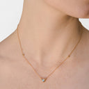 Bonheur Birthstone Necklace Opal
