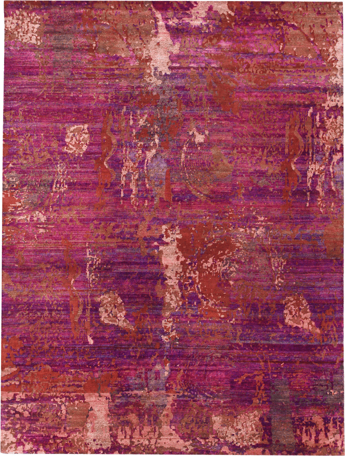Pink Alchemy Transitional Silk & Wool Rug 9'10 x 13'10
