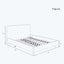 Emme Platform Bed Light Grey Velvet / Twin