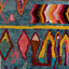Multicolored Moroccan Berbere Wool Rug  - 6'1" x 9'10"
