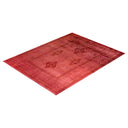 Pink Overdyed Wool Rug - 9' 2" x 12' 1"