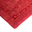 Pink Overdyed Wool Rug - 9' 2" x 12' 1"