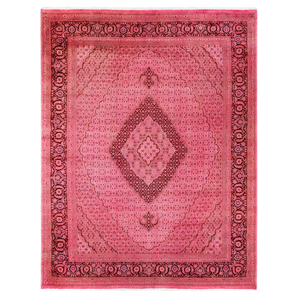 Pink Overdyed Wool Rug - 8' 1" x 10' 5"