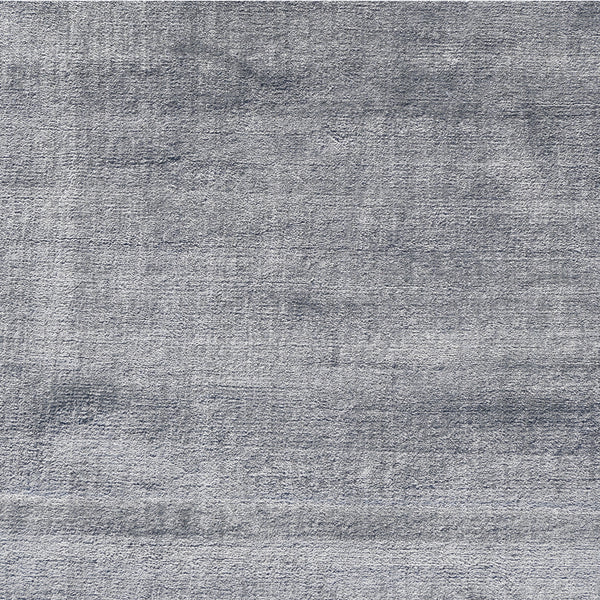 Pussywillow Grey Solid Silk Rug - 8' x 10'