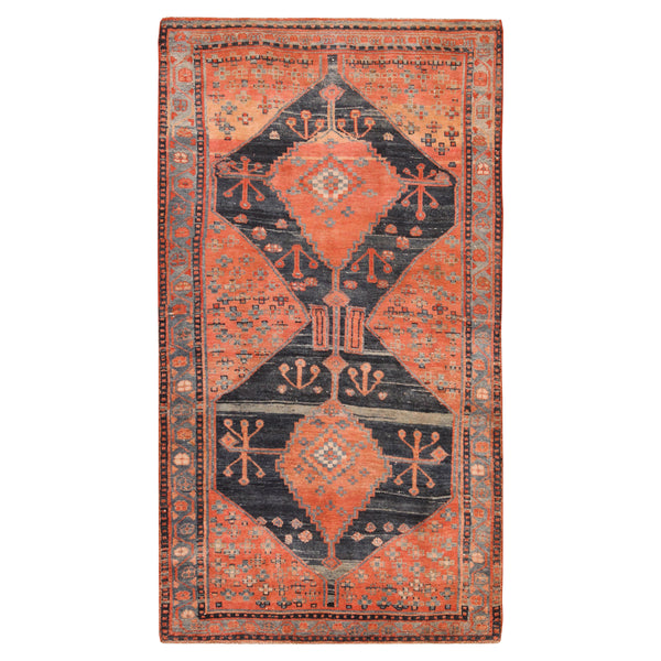 Red Antique Traditional Persian Malayer Rug - 4'7" x 8'2"