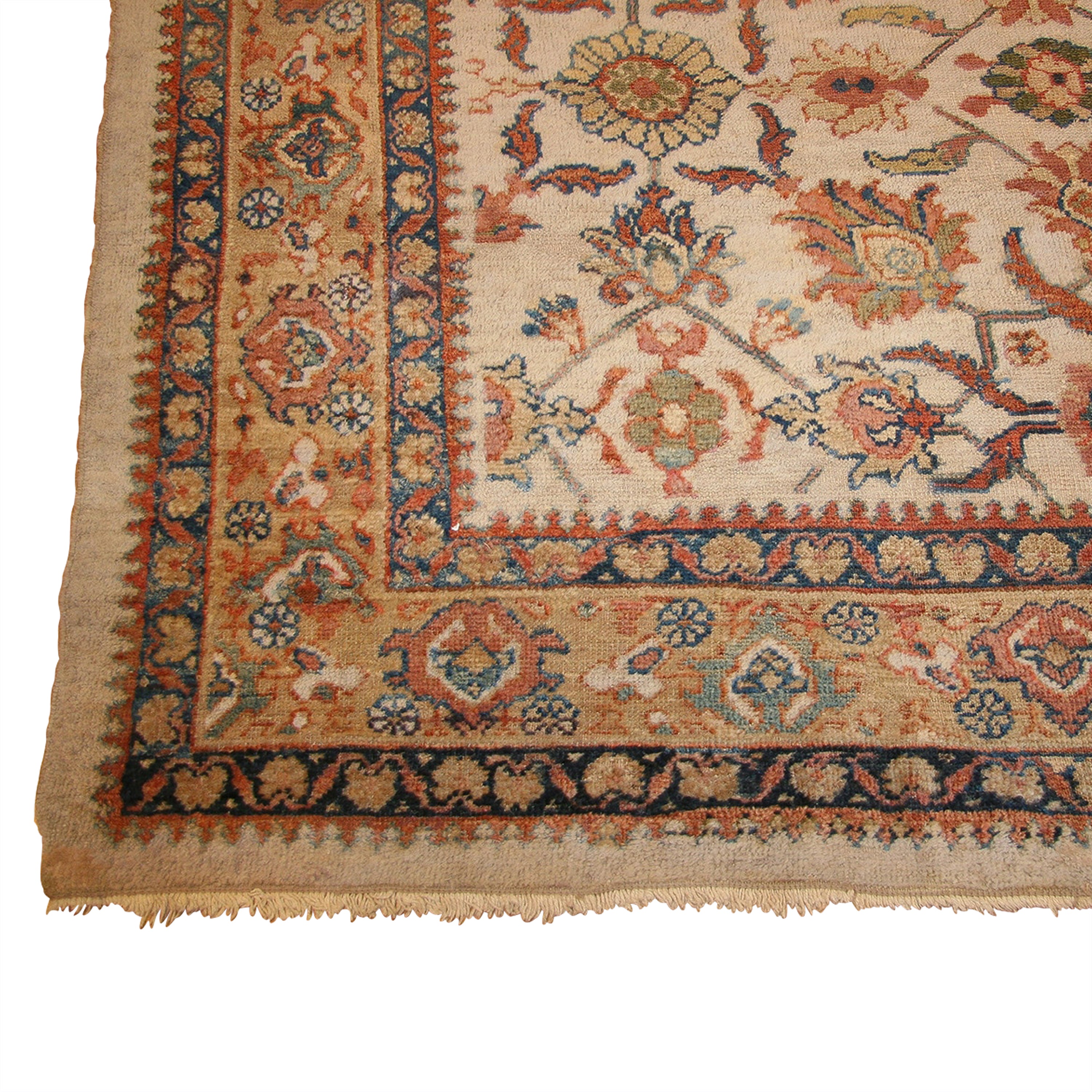 Brown Antique Traditional Persian Sultanabad Rug - 8'7" x 11'7"