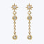 Aztec Catherine Starburst Mini Drop Chain Earrings