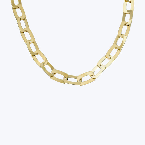 14K Yellow Gold Modern Necklace 18"