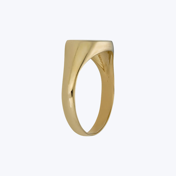 14K Yellow Gold Signet Ring 6