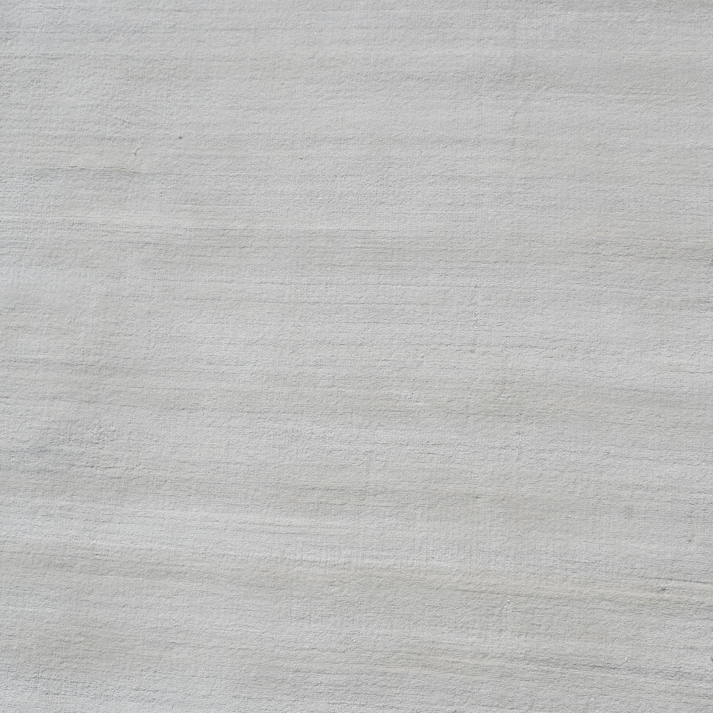 White Solid Silk Rug - 8' x 10'