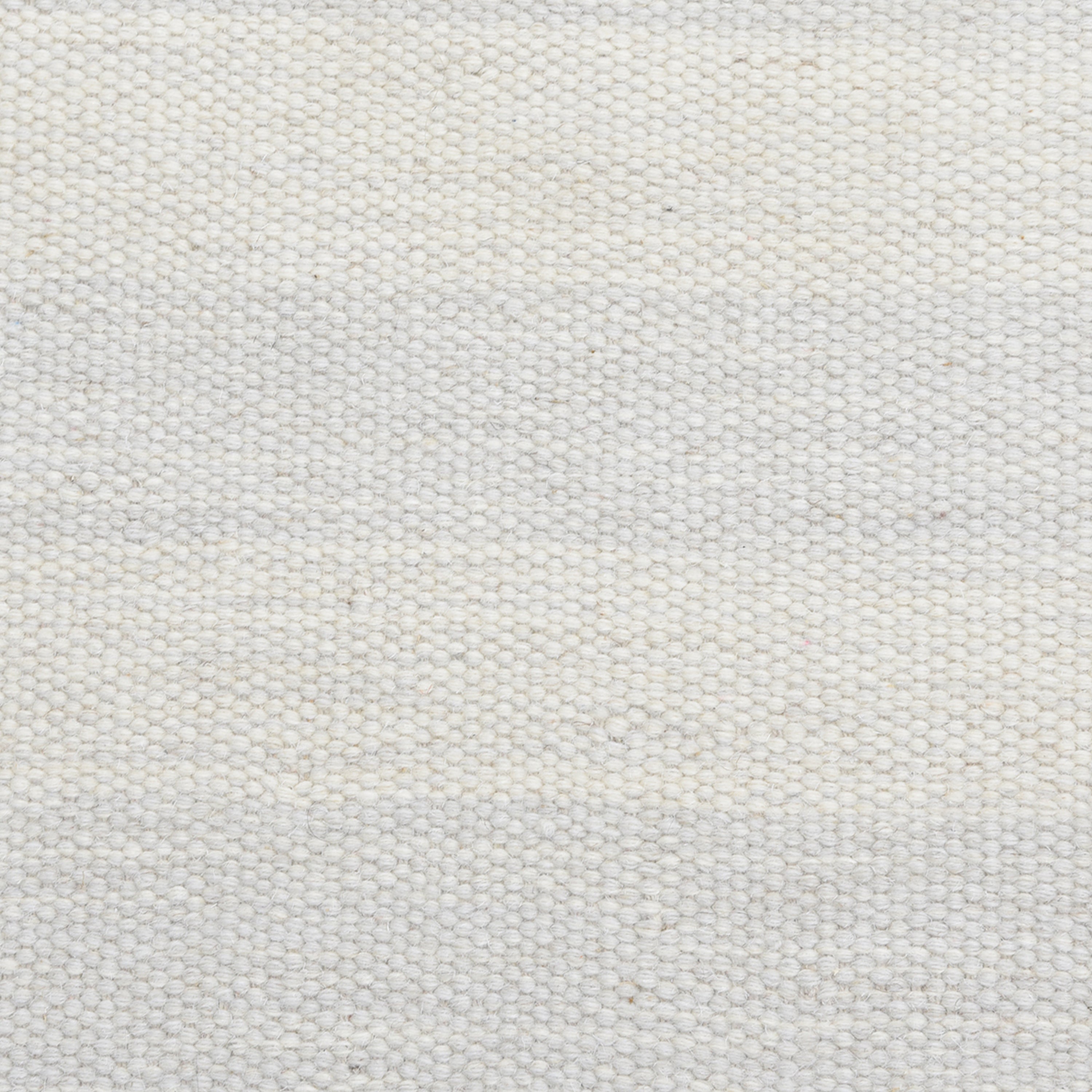 Ivory Flatweave Wool Cotton Blend Rug