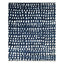 Navy Contemporary Wool Cotton Blend Rug