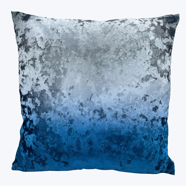Ombre Crushed Velvet Pillow Twilight-20x20