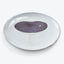 Handcrafted ceramic plate featuring a minimalist mushroom illustration design.