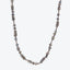 Labradorite bead necklace showcases elegant design and iridescent gemstones.