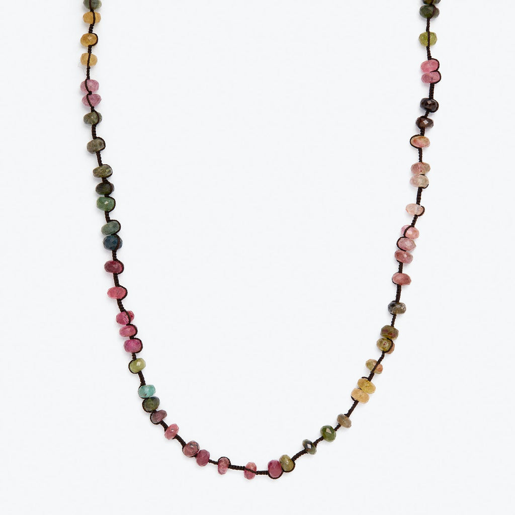 Colorful and eclectic bead string with a boho aesthetic.