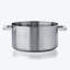 High-quality stainless steel pot with durable handles and versatile design.