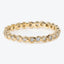 Elegant gold ring with scalloped diamond pattern for versatile occasions
