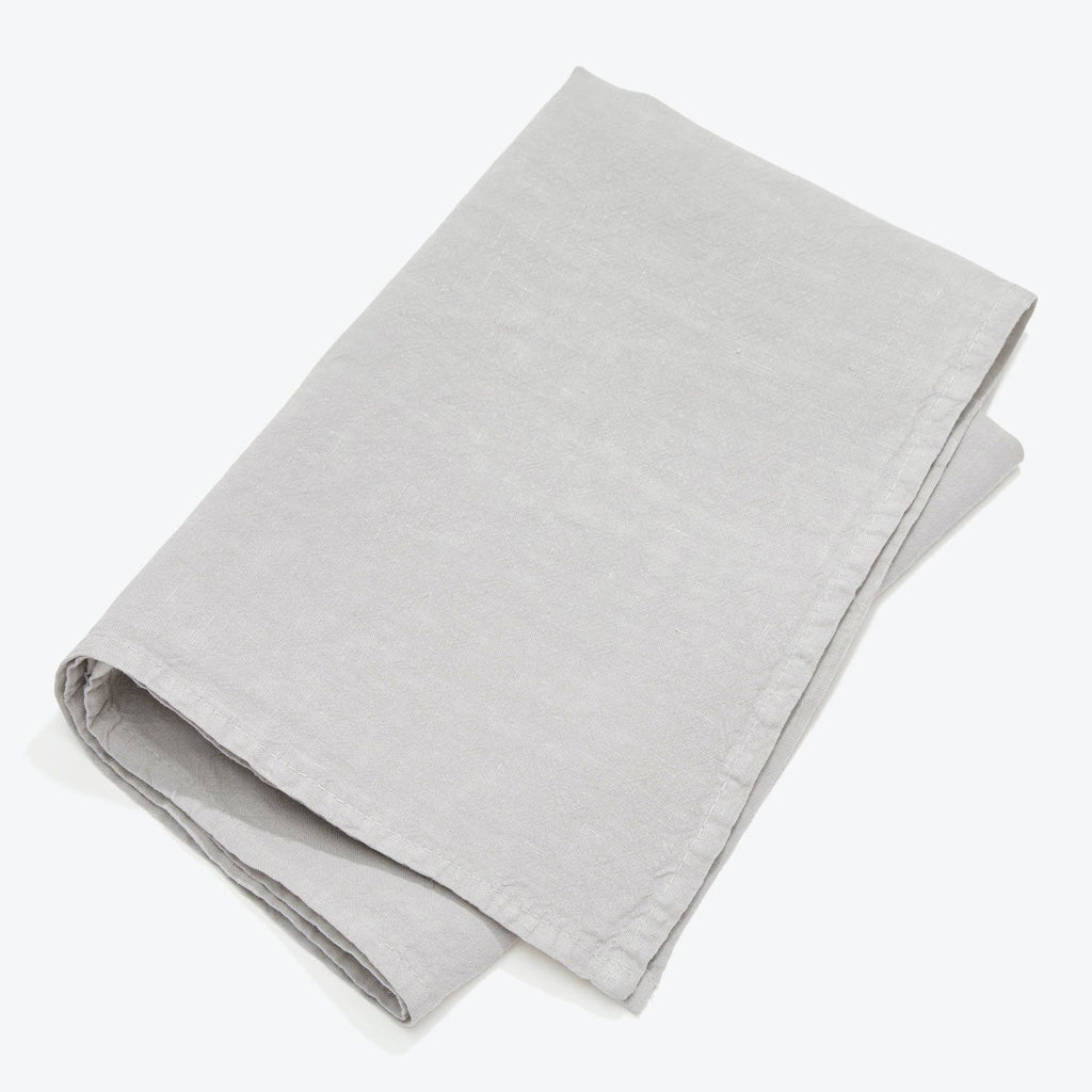 Linen Tea Towels Set of 10 Linen Dish Towels, Rusty, White