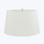 Classic conical lamp shade in solid pale off-white, minimalist design.