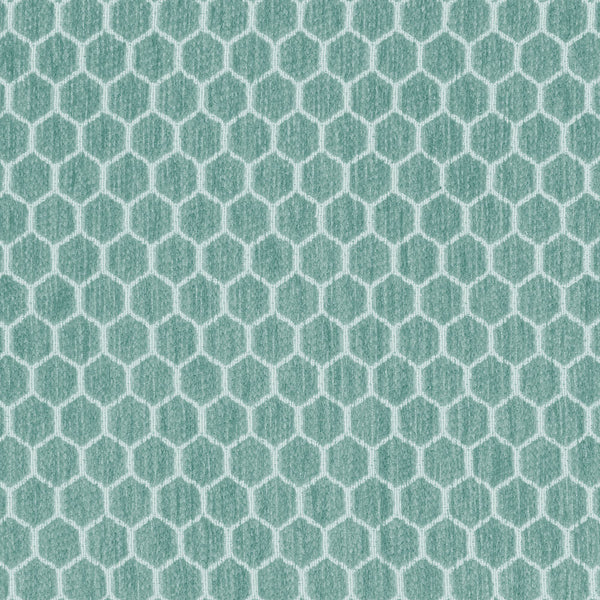 Textured teal honeycomb pattern with rounded hexagons and gray outlines