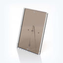 New clear acrylic panel with rounded corners and pre-drilled holes.