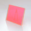 New translucent red acrylic display stand with smooth glossy surface.
