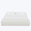 Emme Linen Platform Bed-White-Queen