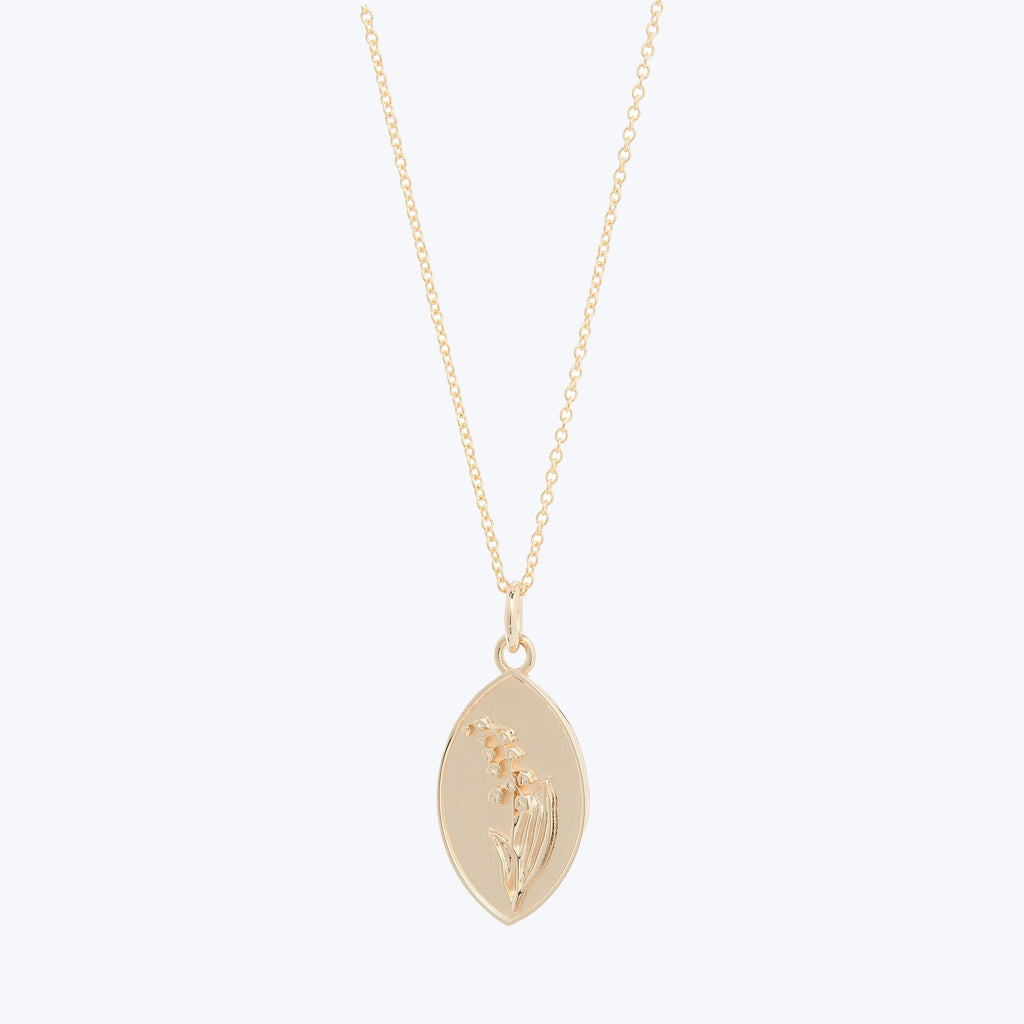 Lily of the Valley Pendant 14k gold