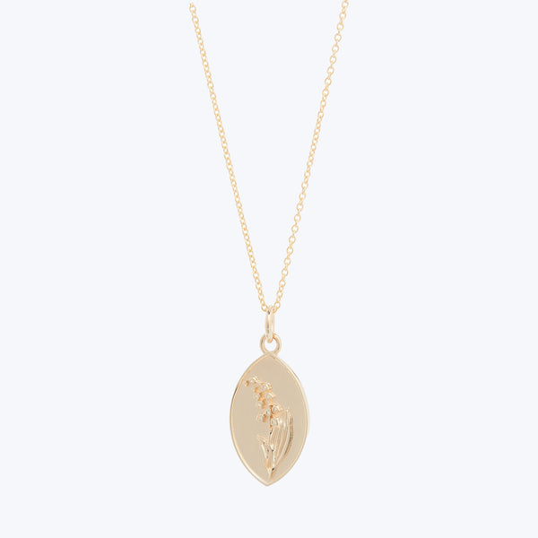 Lily of the Valley Pendant 14k gold