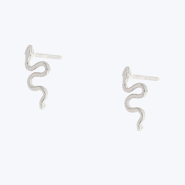 Pair of Itty Bitty Snake Earrings-Sterling Silver