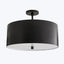 Sleek and minimalist modern ceiling lamp with matte black finish.