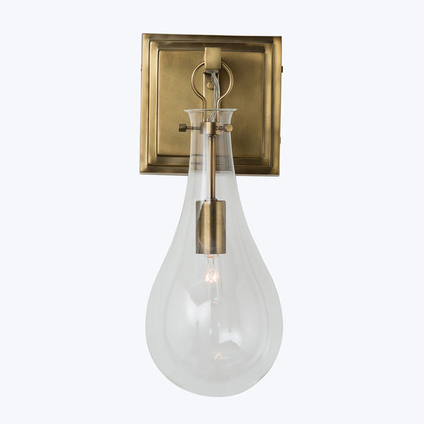 Contemporary meets classic in this elegant wall-mounted light fixture.