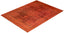 Orange Overdyed Wool Rug - 8'1" x 10'9"