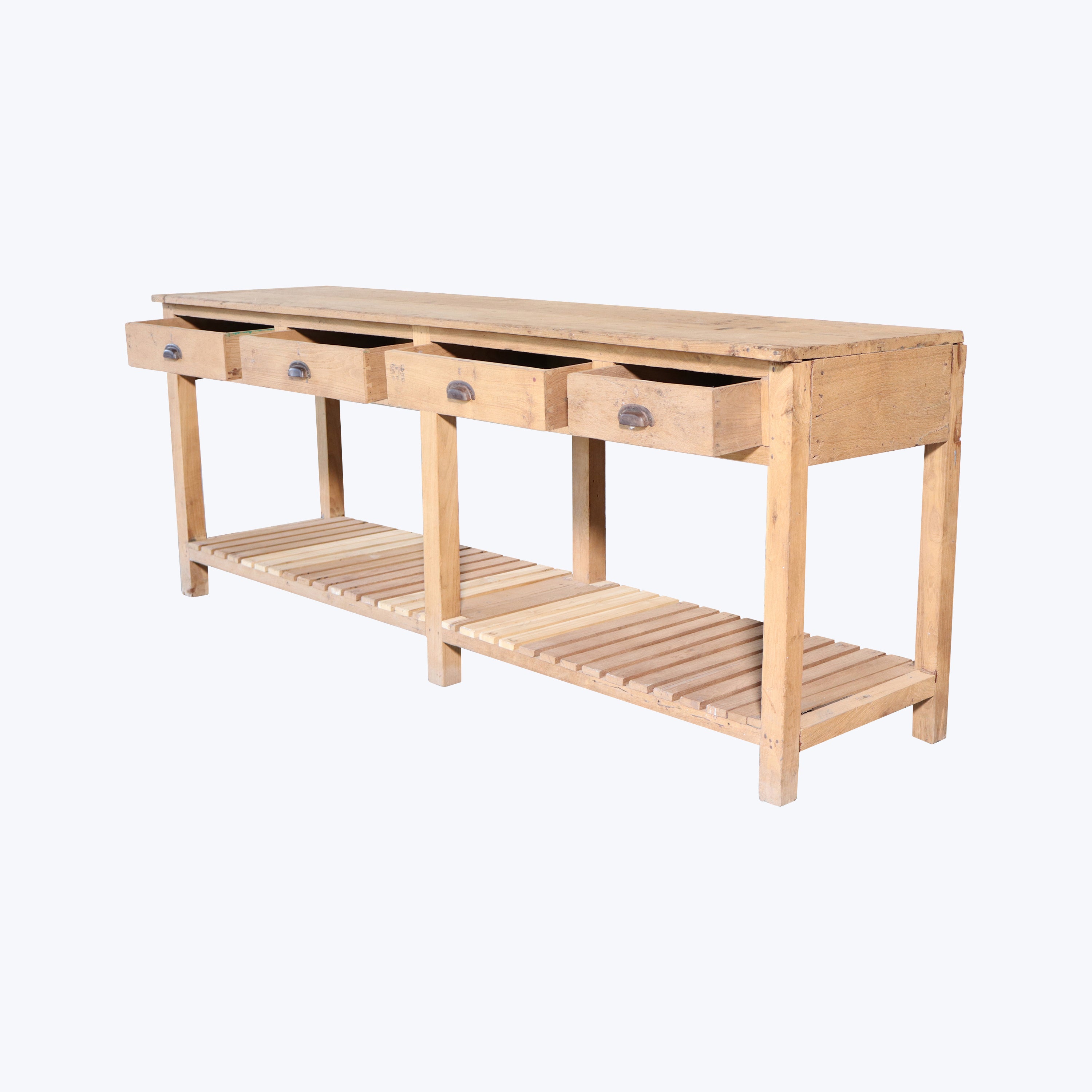 Vintage Wood Console - Thumbnail 3