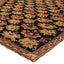 Colorful floral motif area rug with intricate patterns on display.