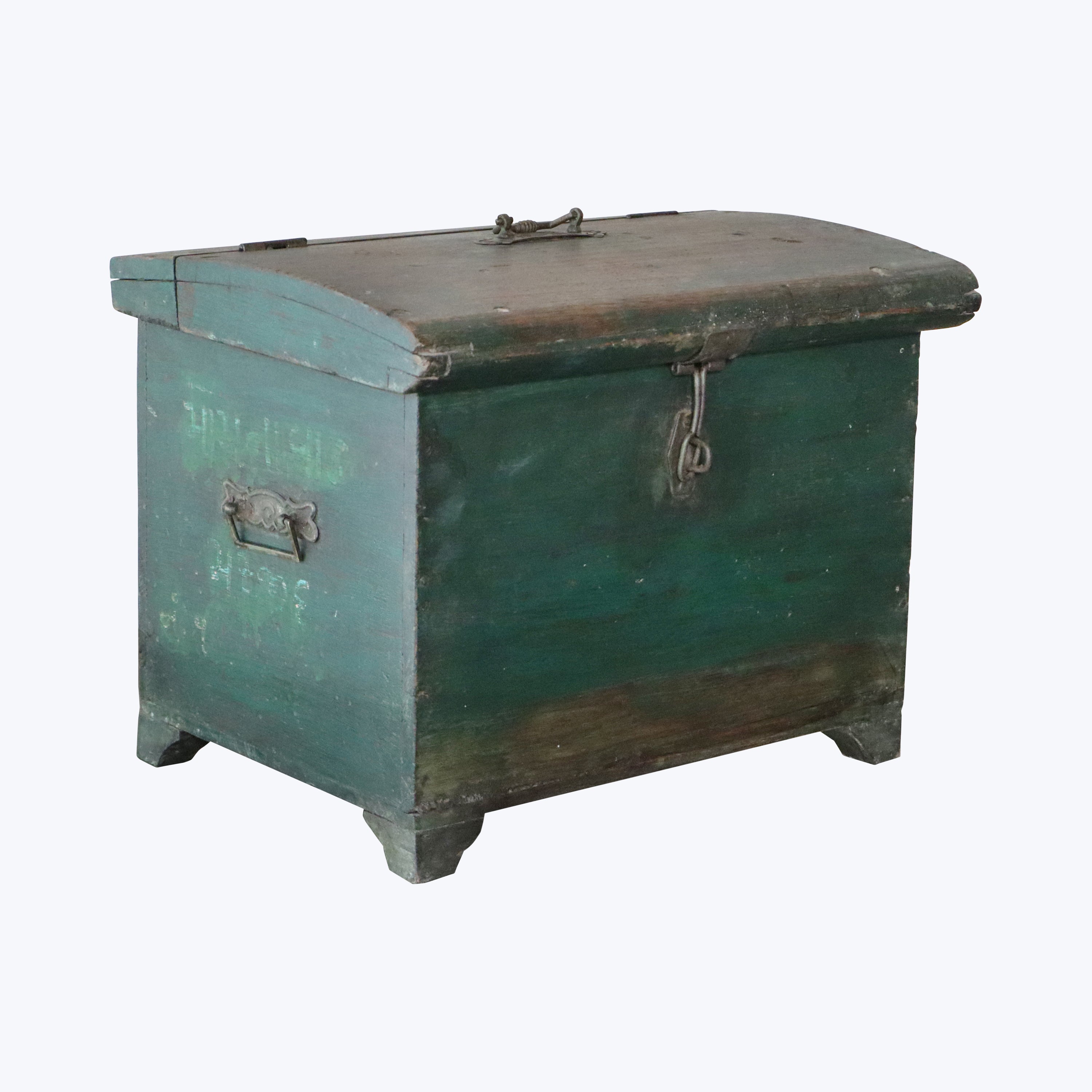 Vintage Dark Teal Trunk - Thumbnail 3