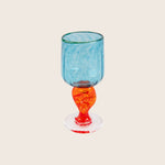 Cyan Lagoon Cordial Glass