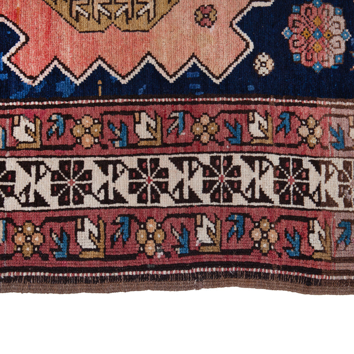 Orange Traditional Wool Rug - 6'2" x 11'3"