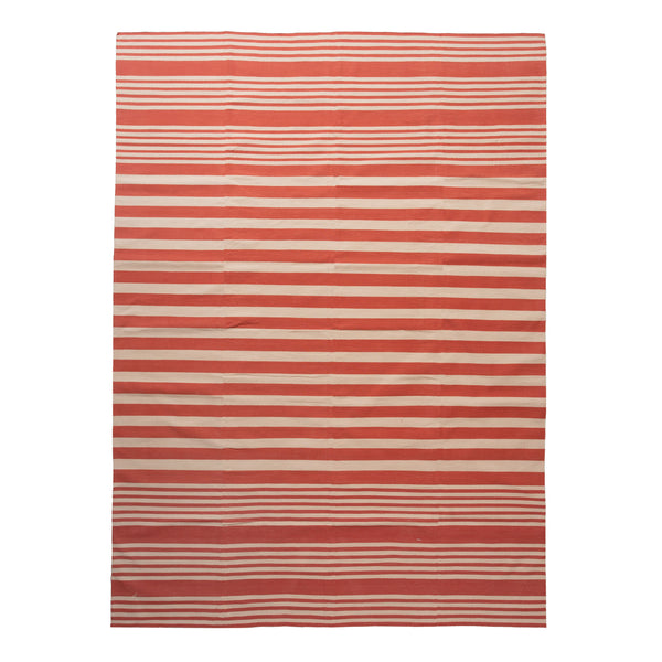 Red Flatweave Cotton Rug - 8'1" x 11'1" Default Title