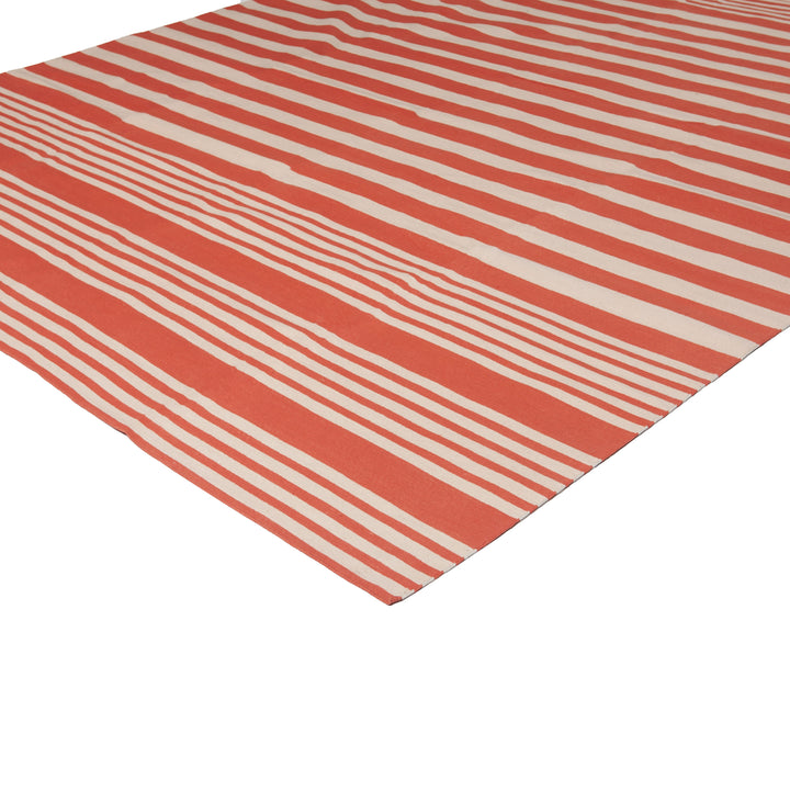 Red Flatweave Cotton Rug - 8'1" x 11'1" Default Title
