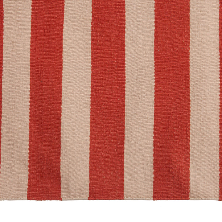 Red Flatweave Cotton Rug - 8'1" x 11'1" Default Title