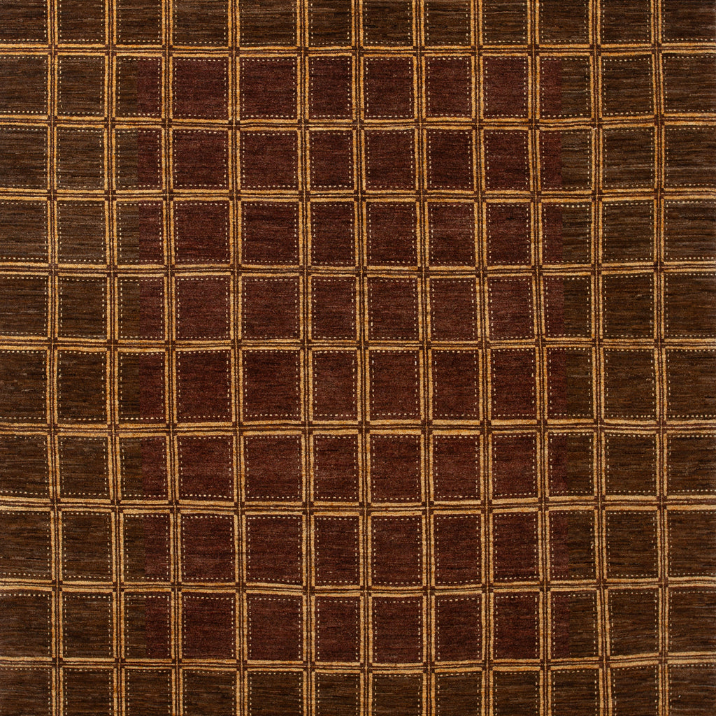 Brown Traditional Wool Rug - 7'10" x 9'3" Default Title