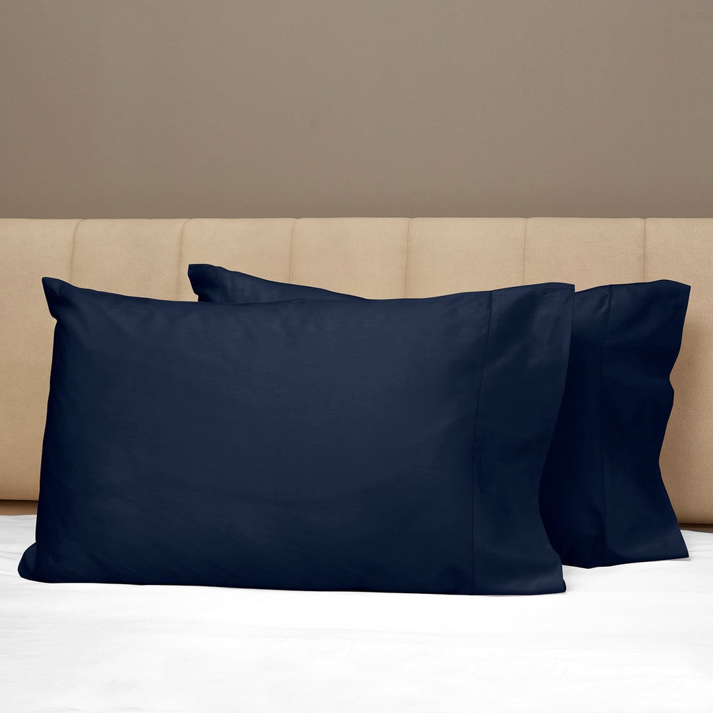 Raffaello Sheets & Pillowcases Pillowcase Pair / Standard / Midnight Blue