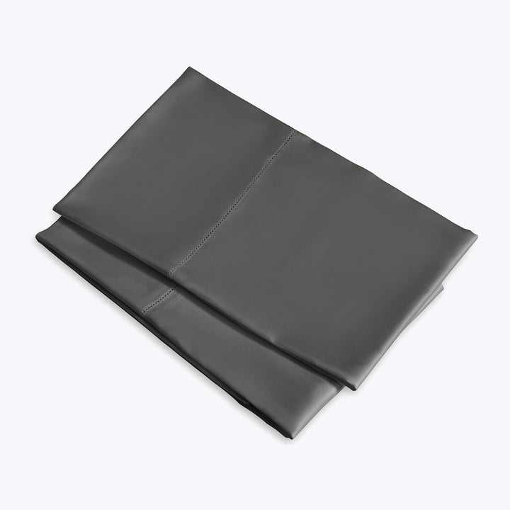 Raffaello Sheets & Pillowcases Pillowcase Pair / Standard / Lead Grey